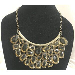 Faux Crystal BOHO Statement Bib Necklace